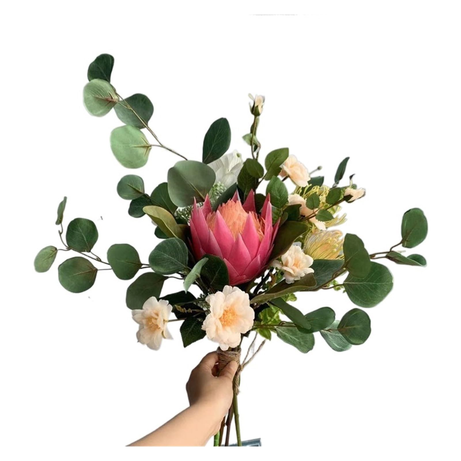 Amazon｜DAVBIR 花嫁のウェディングブーケ姉妹保持フラワーブーケ造花  