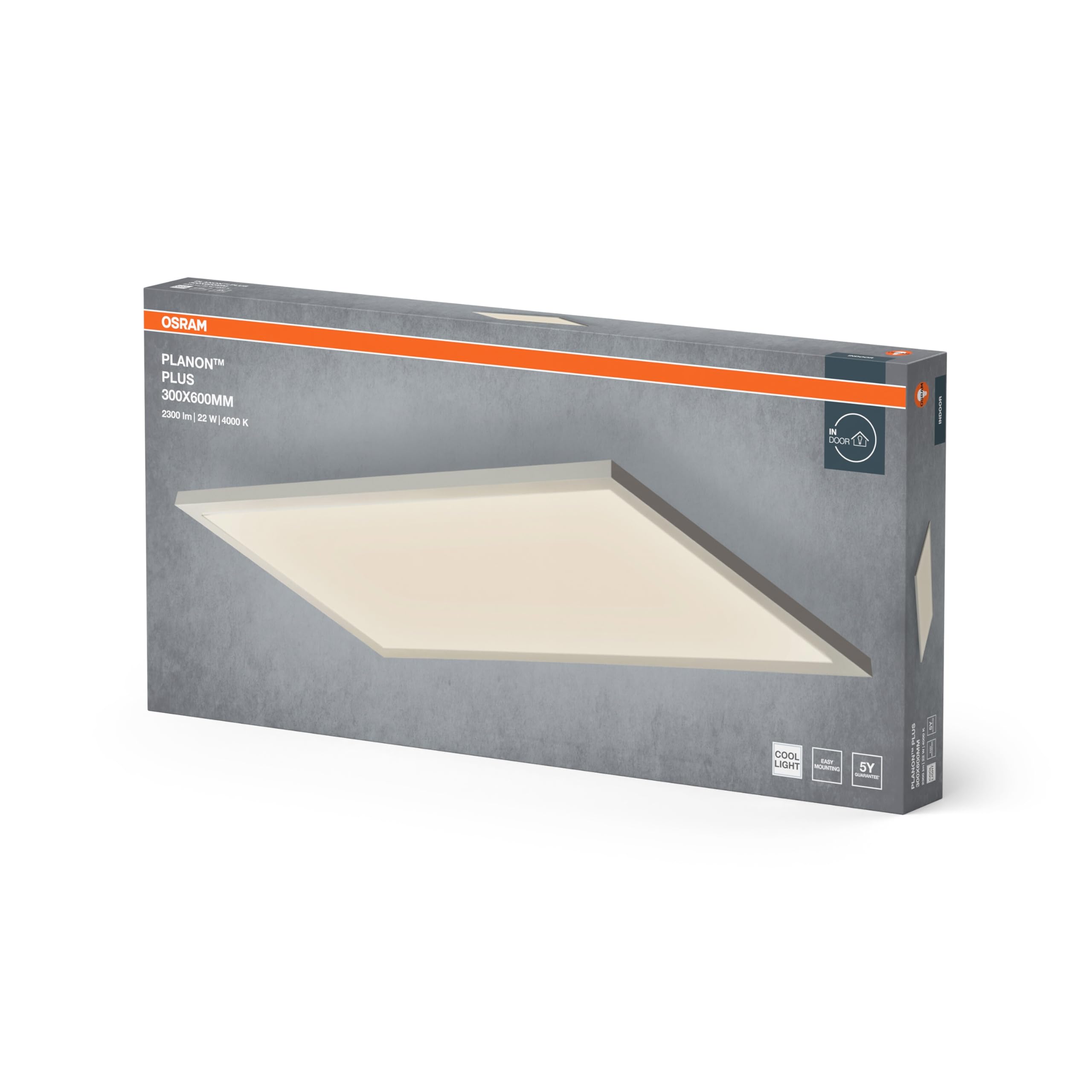 OSRAM Planon Plus ceiling light, 22 W, 300 x 600 mm