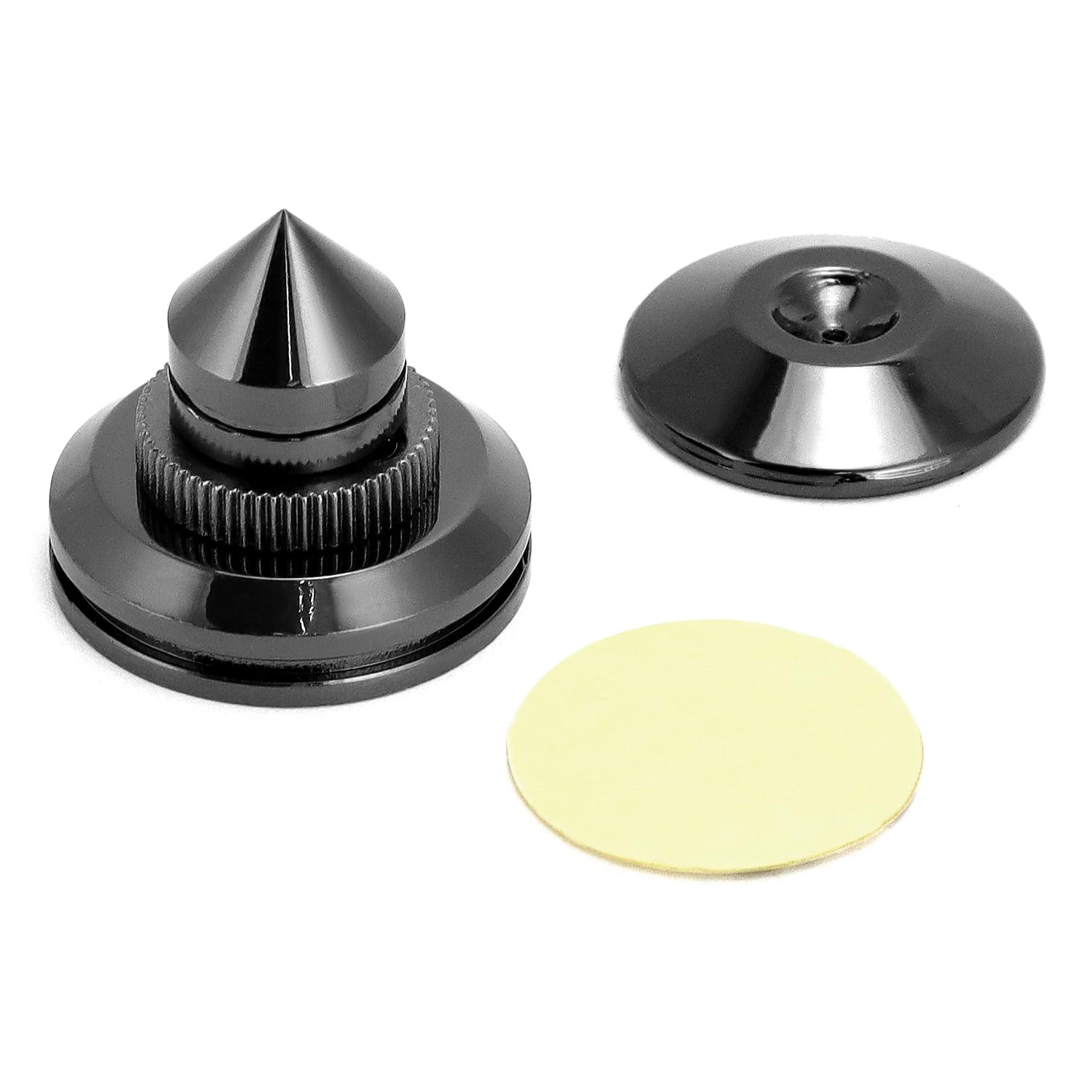 QWORK® 8 Pezzi Punte per Altoparlanti, Supporto per Altoparlanti in Ottone Placcato Oro, Supporti per Altoparlanti Antiurto per Altoparlanti di Dispositivi HiFi