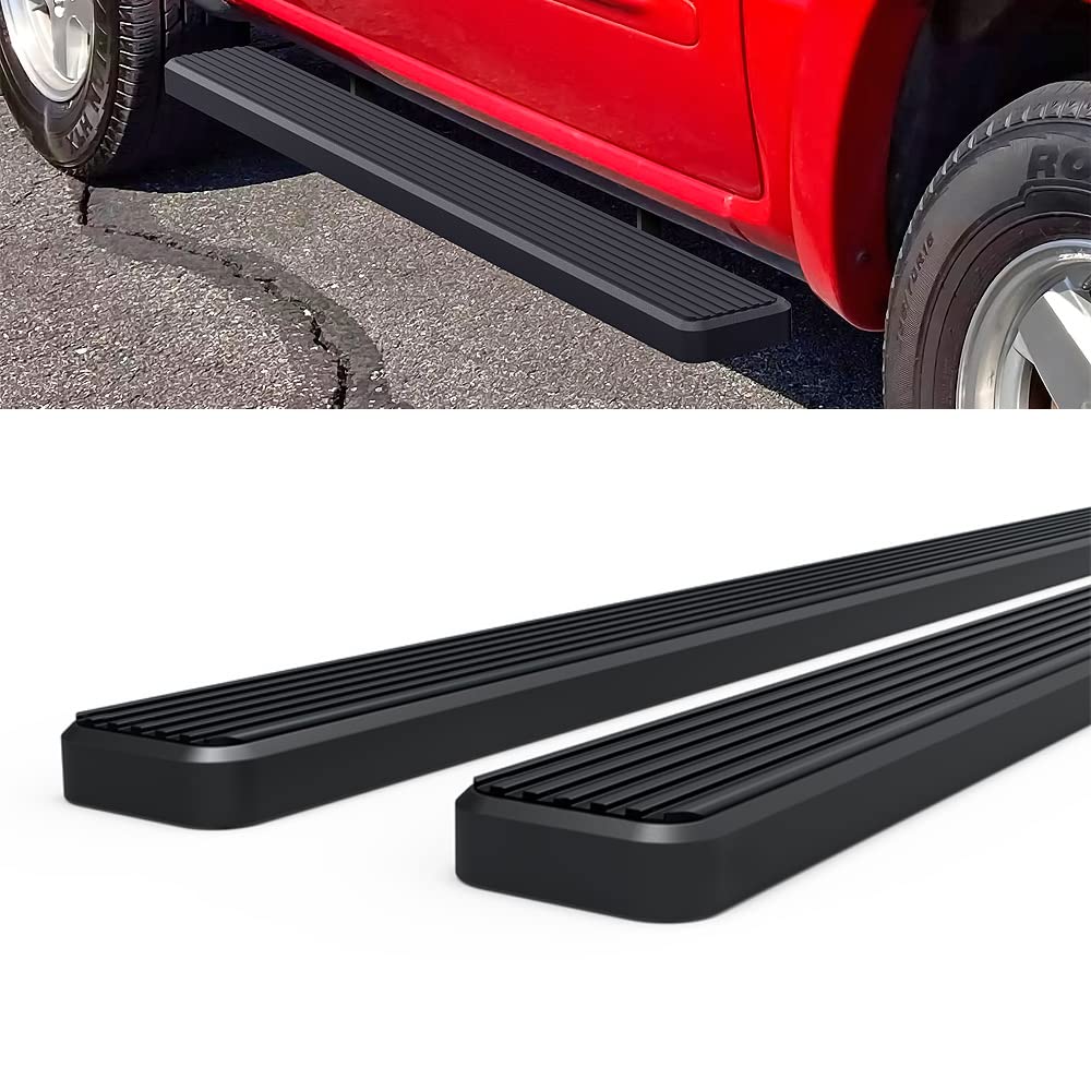 HD Ridez Stainless Steel Running Board 5in Black Compatible With Honda Element 2003-2011 (Exclude SC Model) (Nerf Bar Side Steps Side Bars