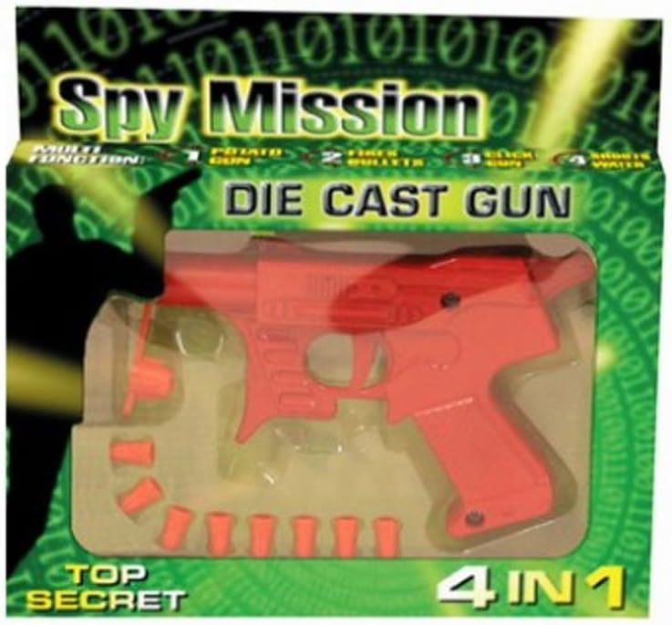 4 in 1 Die Cast Spud Gun Potato, Water, Pellet, Click (Red or Blue)