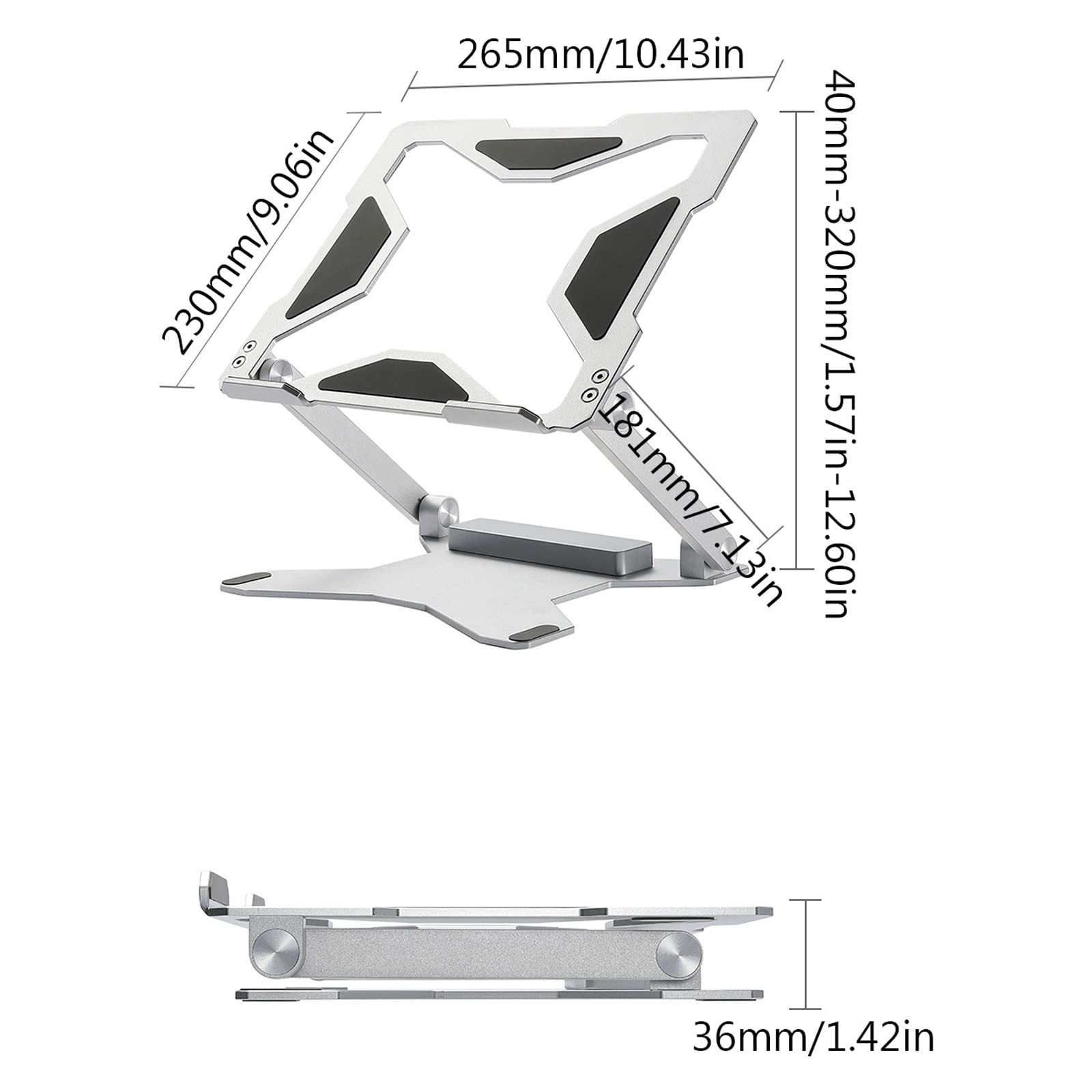 Laptop Stand Laptop Stand Laptop Riser Stand ergonomic PC Uchwyt stojaka notebooka dla składanego laptopa na biurku Stojak na Komputer