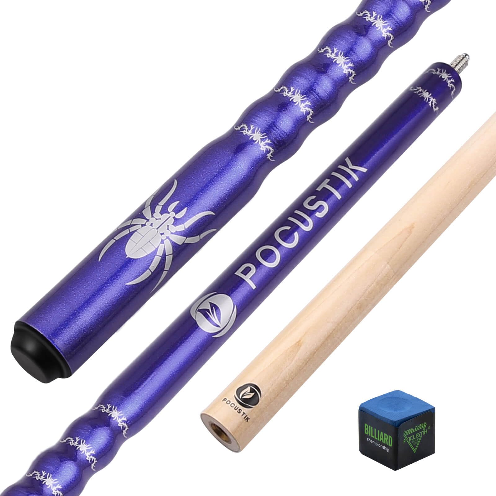 58" 2-Piece Pool Cue, Ergonomic Grip, Canadian Maple, 13mm Tip
