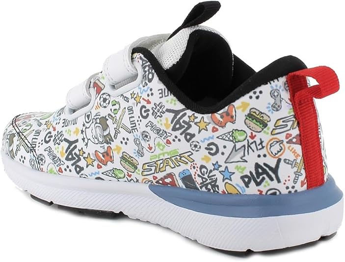 Scarpe Da Ginnastica PRIMIGI B&G Runner Per Bambini E Ragazzi - Sneakers Rosso/nero/bianco, Con Chiusura In Velcro, In Tessuto Traspirante - 4