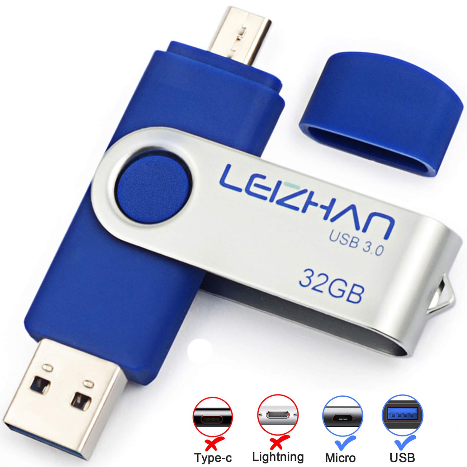 Amazon.co.jp: LEIZHAN メモリー・フラッシュドライブ 3.0高速転送 32G 