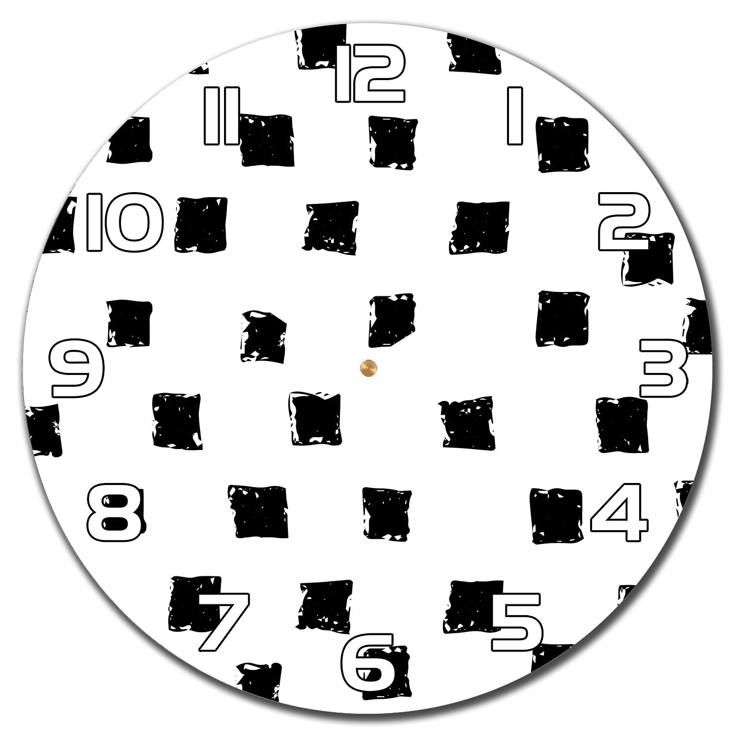 Horloge en verre cuisine et salon design minimaliste avec aiguilles blanches
