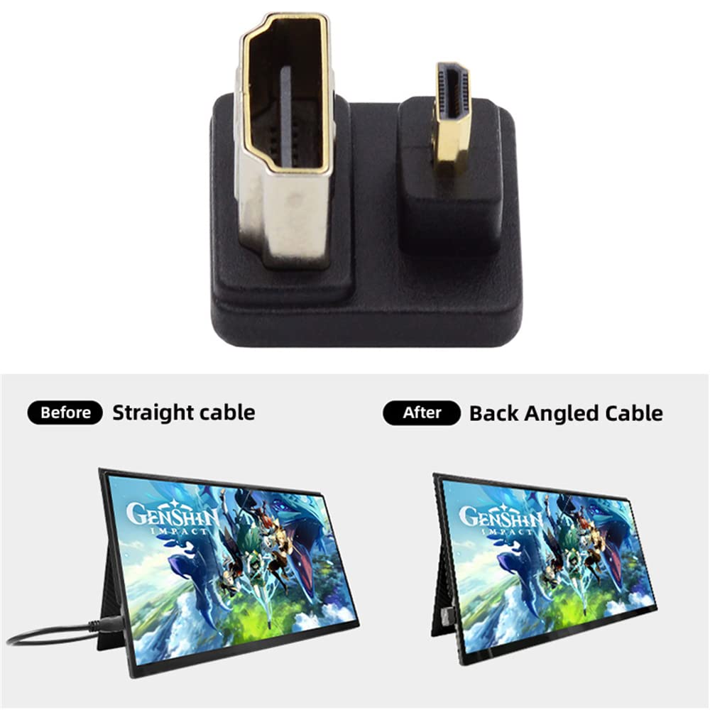 Amazon | cablecc Type-D Micro HDMI 1.4オス→HDMIメスポートセーバー