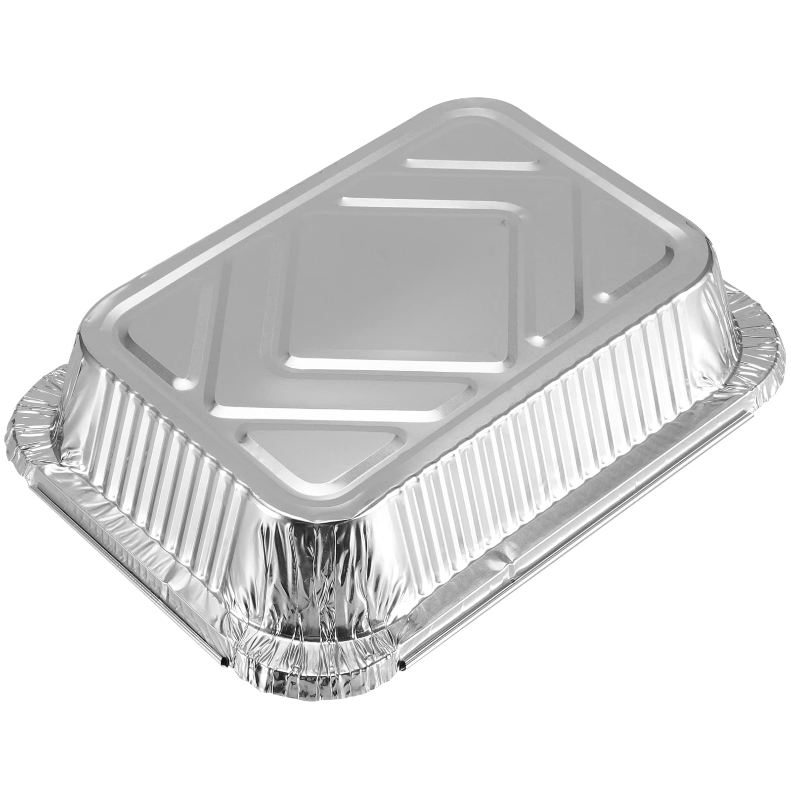 PINGEUI Pack of 25 1000 ml Aluminium Grill Trays with Lid - Image 4