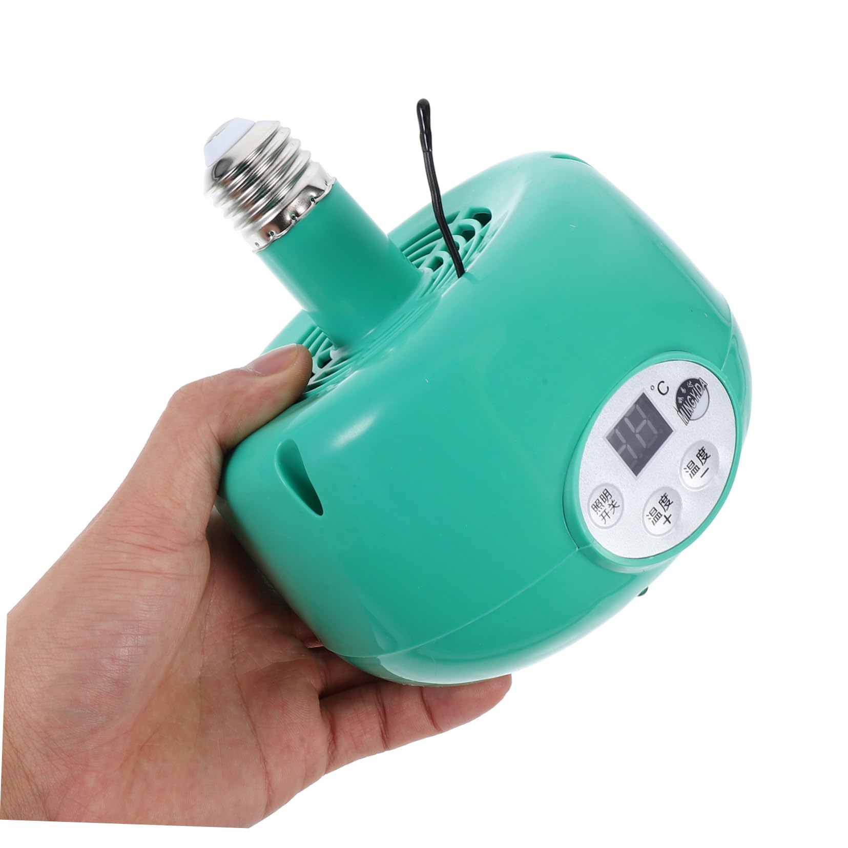 Kisangel 2 Piezas Lámpara Calefactora Ajustable para Cría de con Ventilador Emisor de para Reptiles y Aves Fabricada Resistente al para Mascotas y Aves de Corral