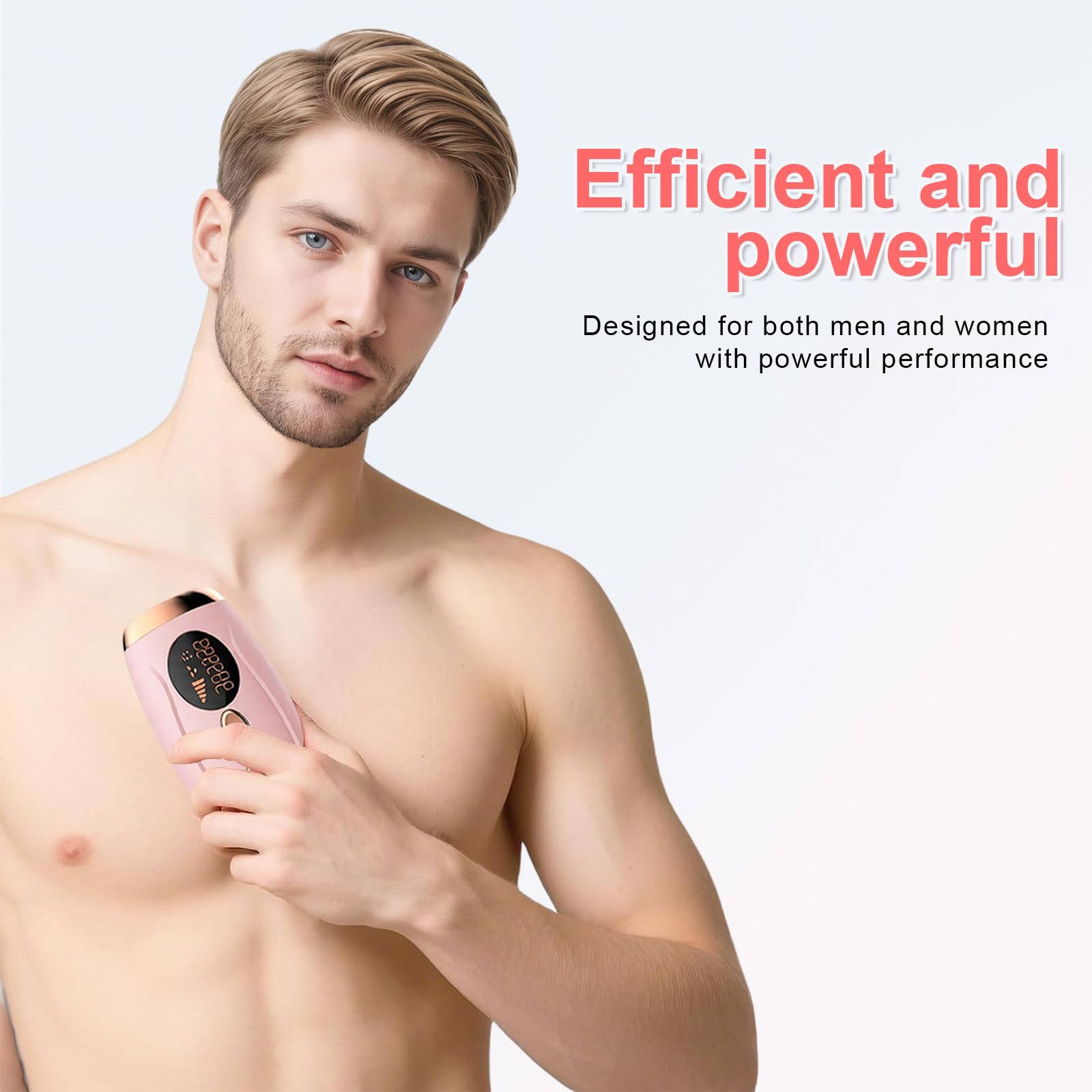 Epilatore Luce Pulsata,IPL Epilatore Laser Peli per Donna e uomo, 5 Livelli di Energia, 990.000 Flash, adatto per Donna e Uomo Viso, Ascelle, Gambe e Corpo