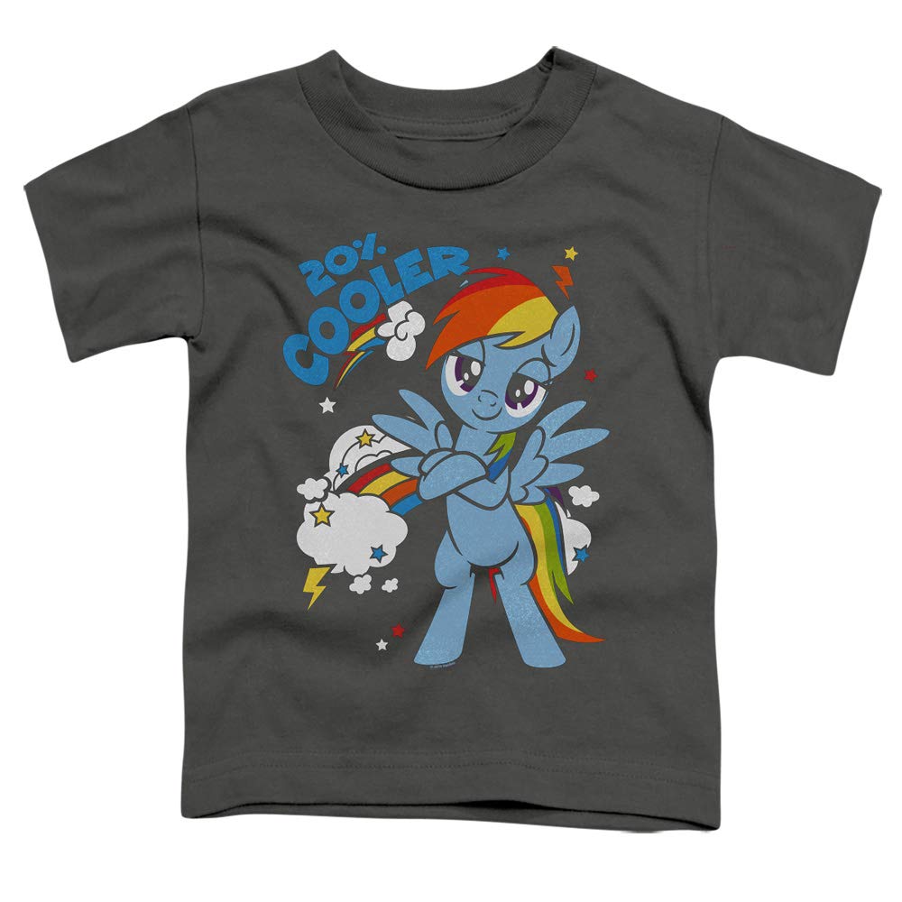 My Little Pony Tv 20 Percent Cooler Unisex Toddler T Shirt for Boys and Girls, Large (4T) Charcoal
