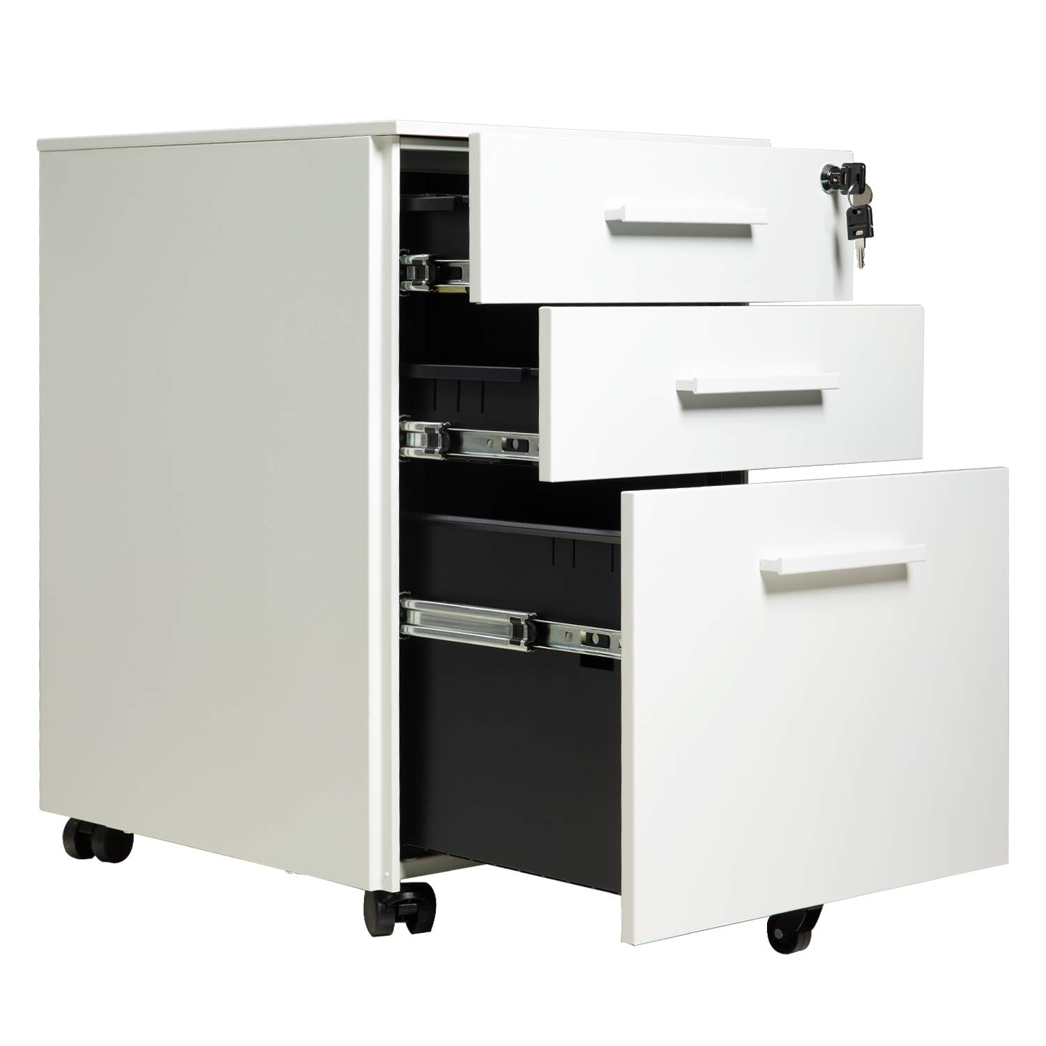 Buy REYADE 3 Drawer Mobile File Metal Office Storage