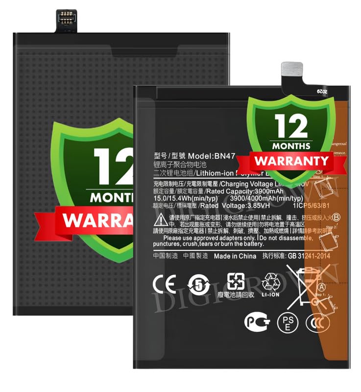 Image of Original BN47 Battery Compatible for Xiaomi Mi A2 Lite - (4000mAh) - 1 Year Warranty