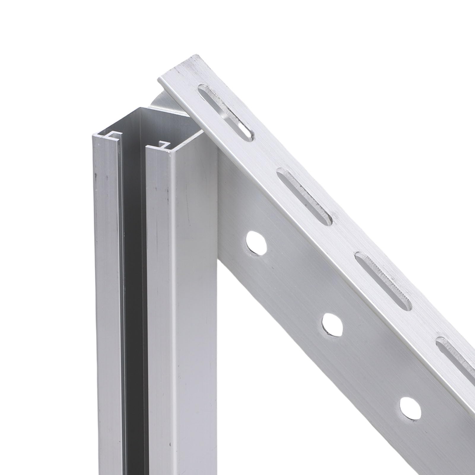 Supporto Inclinabile per Pannello Solare da 41 Pollici, Staffa per Tetto Regolabile in Lega di Alluminio da 15-30° con Struttura Ad Alta Resistenza per Terreno da Parete p