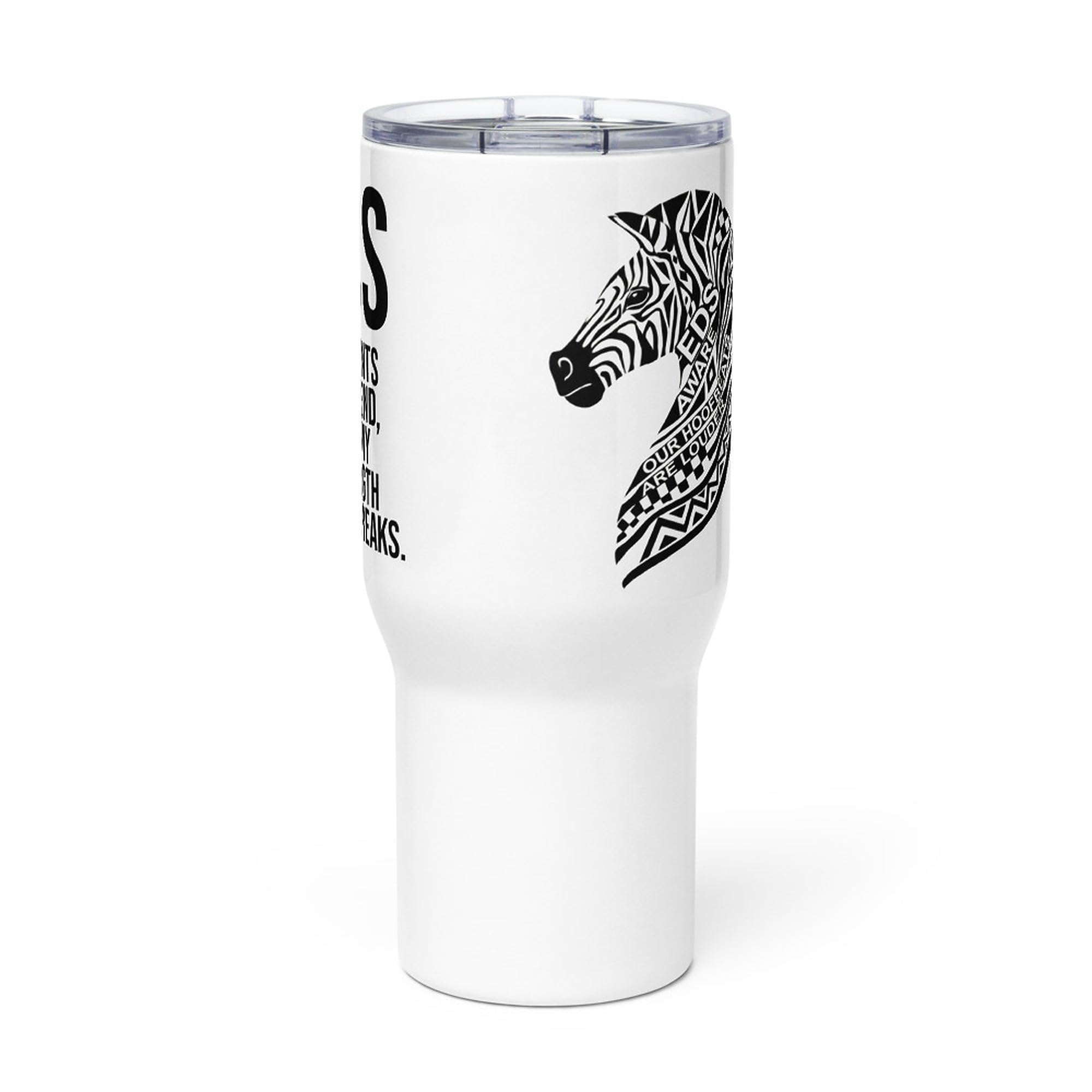 Taza de Viaje Síndrome de Ehlers-Danlos con Asa, Regalo para Adultos EDS