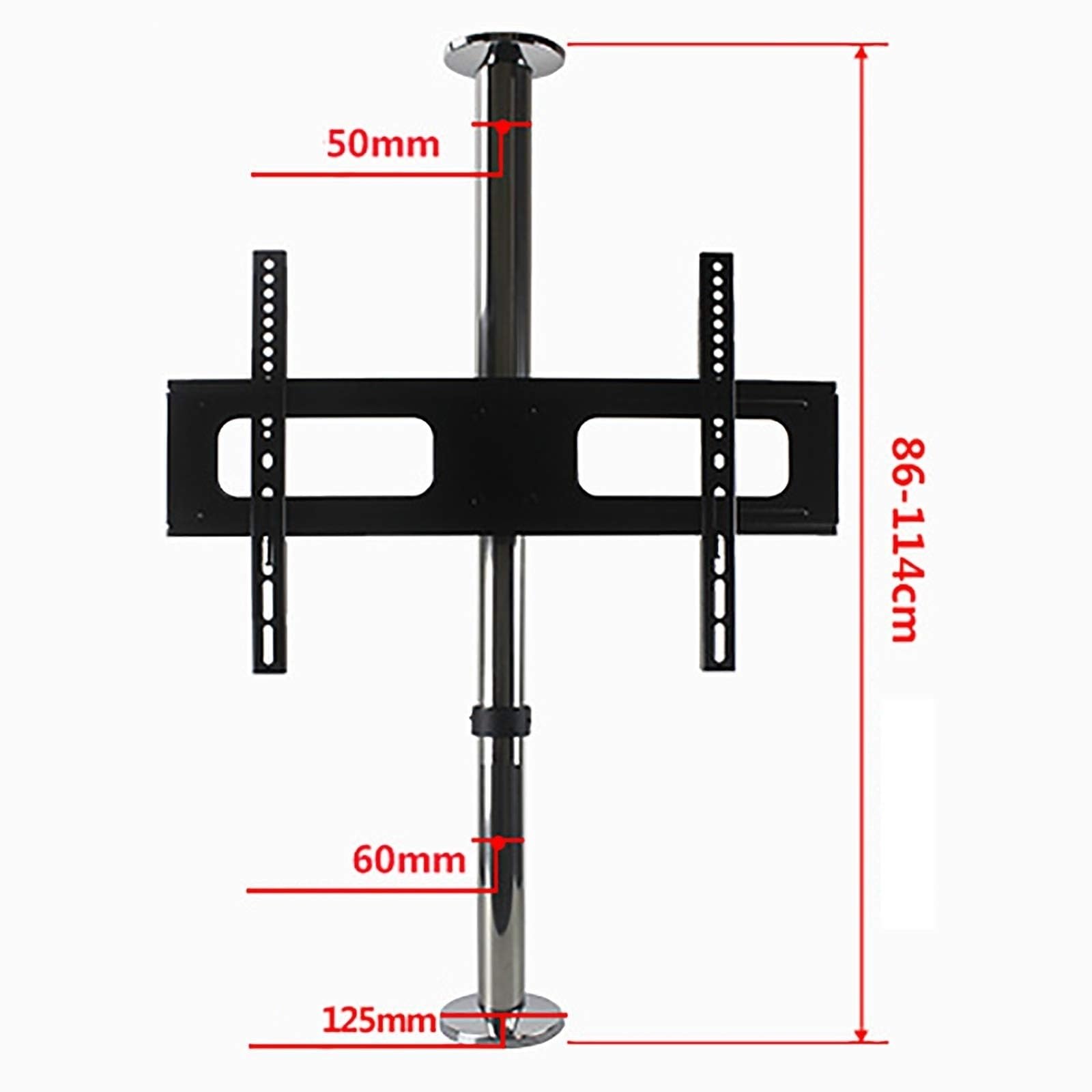 Uchwyt ścienny do telewizora – 86–114 cm – obrotowy wieszak działowy do telewizora LCD, uchwyt ścienny do telewizora LCD, uchwyt obrotowy, regulacja wysokości (86–114 cm)
