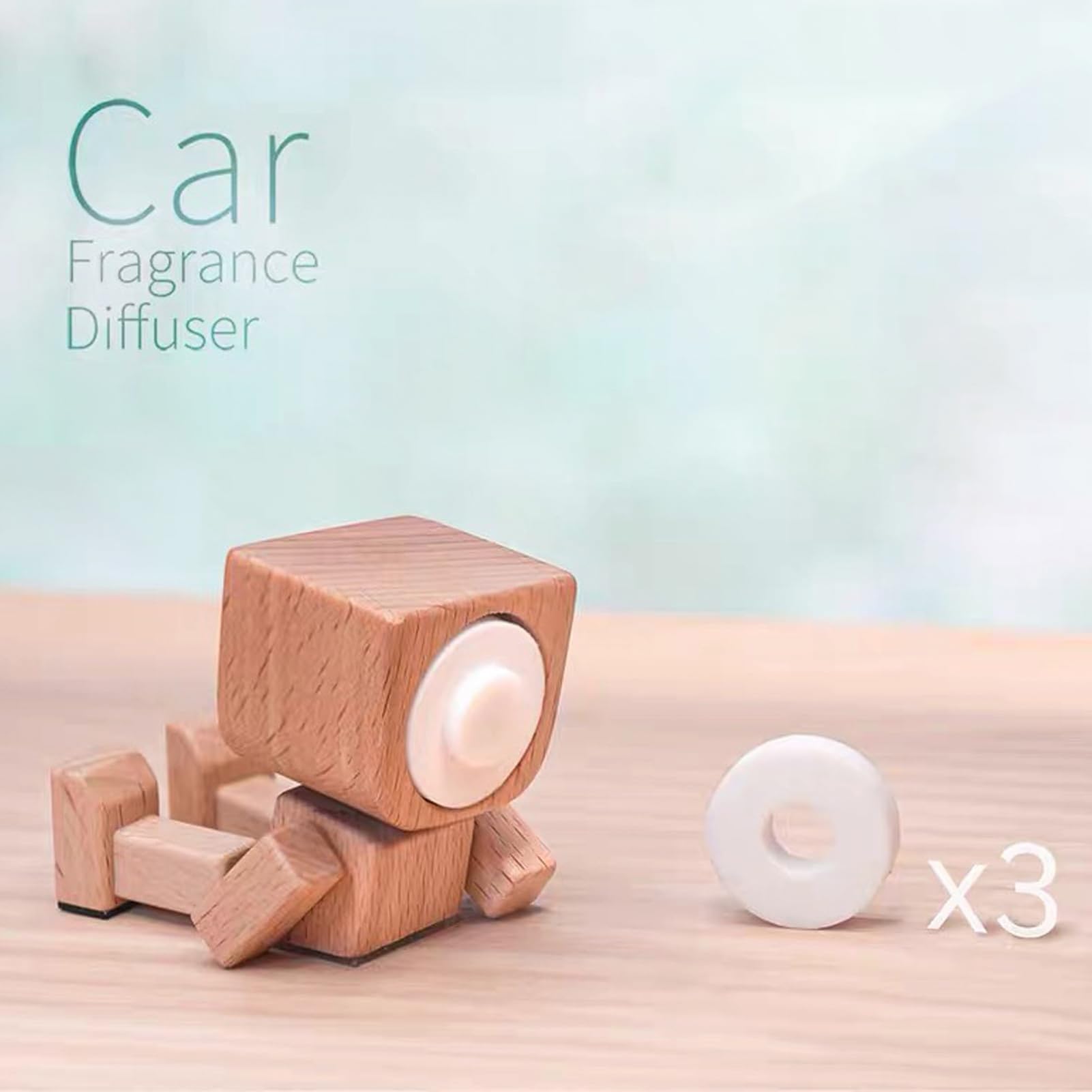 Weihnachtsfigur Aus Holz Mit 12 Magnetischen Gesich Produktbild-Vorschau 3