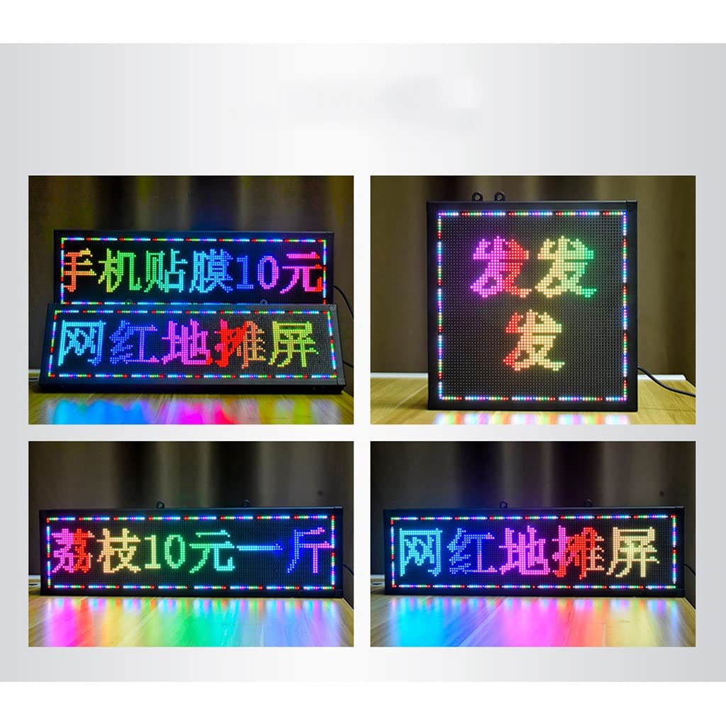 Tablica przewijania LED Kolorowy znak LED Reklama zewnętrzna Programowalny przewijany ekran LED Tablica przewijana LED (Rozmiar: 42 cm * 22 cm)