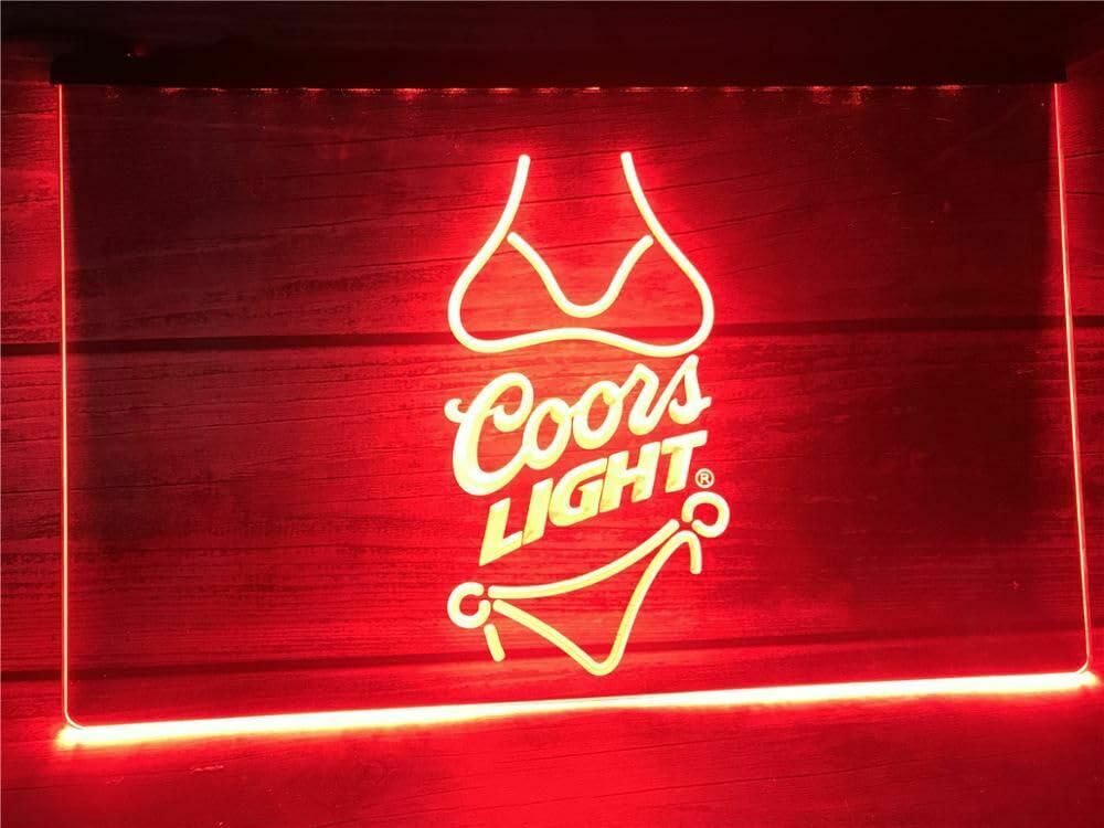 Coors Light ネオン看板　ネオンサイン　ネオンライト　ビンテージ LED Neon Light Sign for Coors Light Bikini Bar Beer Pub Store Aclo