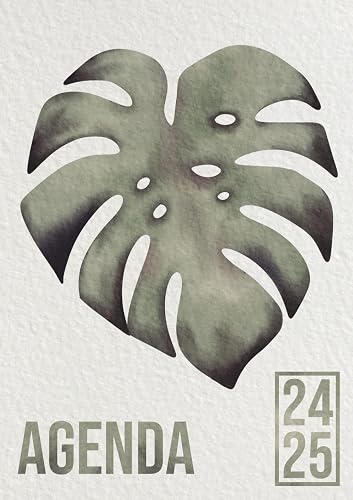 Agenda Scolaire 2024-2025: Jungle Minimaliste | Journalier (une page par jour) | 12x17 cm | 300 pages | Couverture souple | sept 2024 – juil 2025 | ... Deliciosa | Thème tropical &amp; exotique