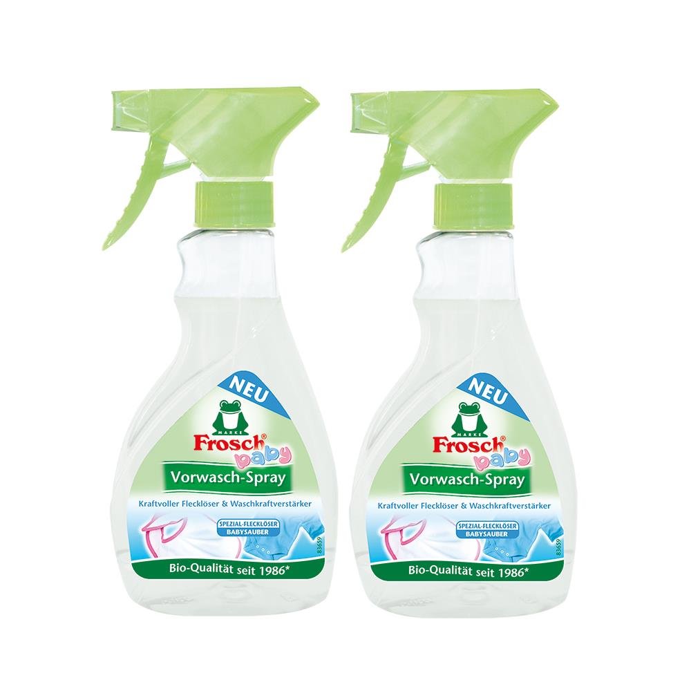 2x Frosch Baby Vorwasch-Spray (300 ml Sprühflasche)