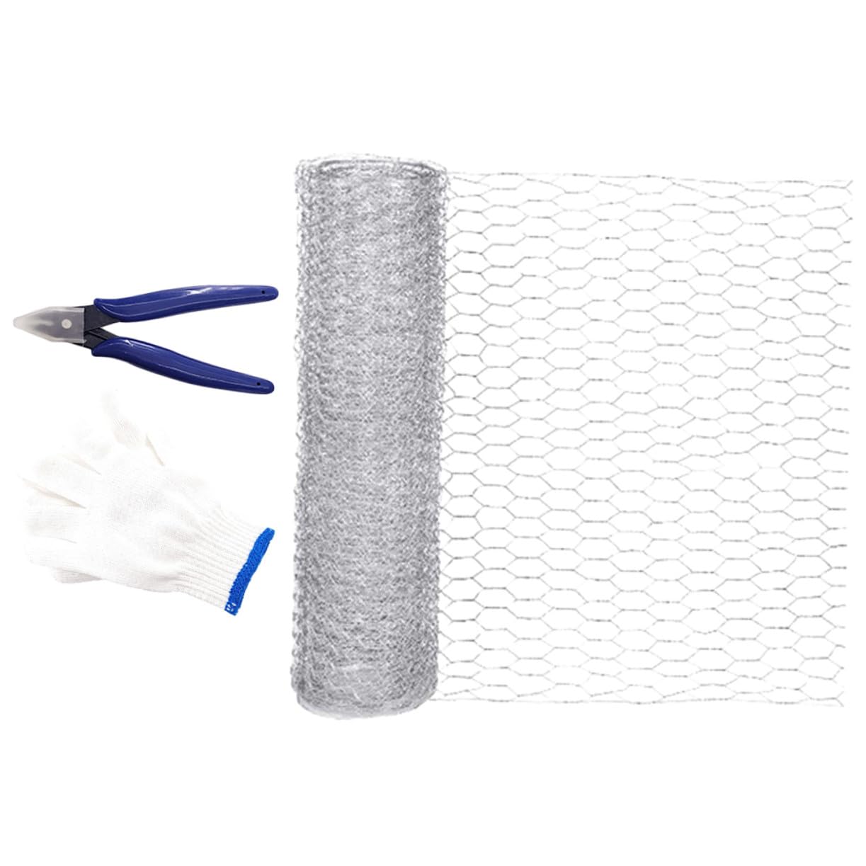 Grillage poule galvanisé Lurrose de haute résistance avec mailles hexagonales durables