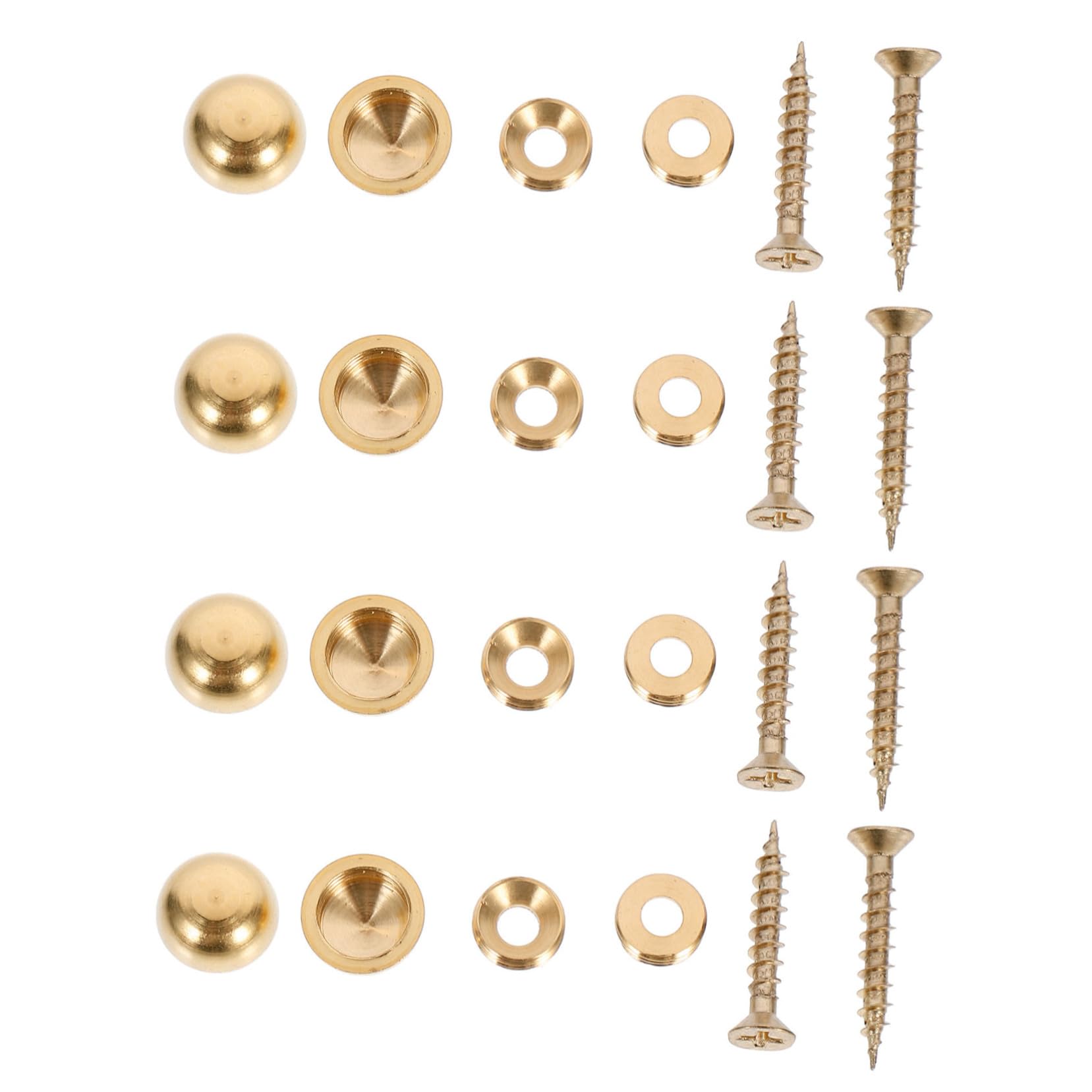 MUSISALY 8pcs Decorative Metal Nails Screw Heads Caps Mirror Finish for Advertising