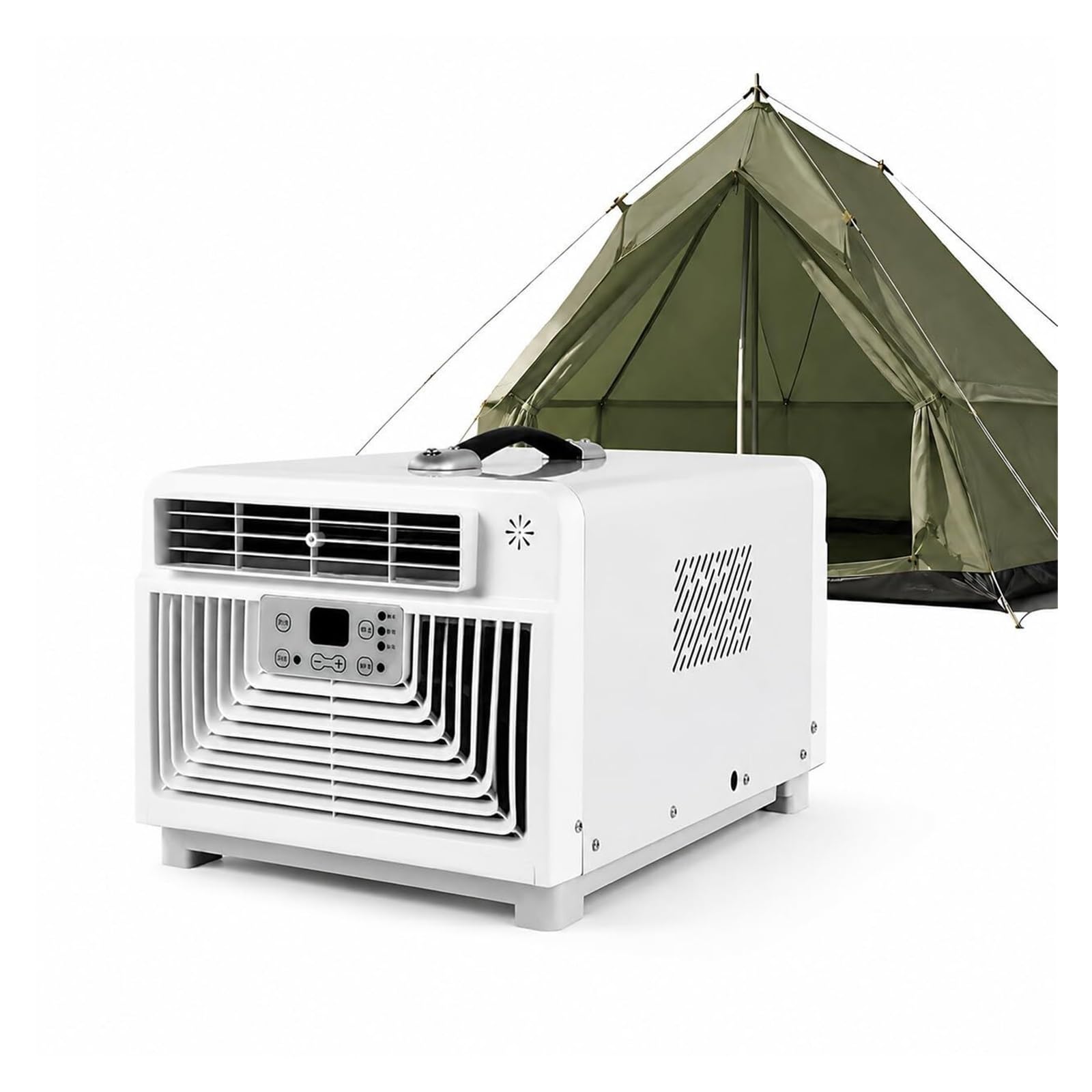 Aire Acondicionado Portátil Para Camping de 3400 Btu, Unidad de Aire Acondicionado Pequeña y Silenciosa 4 en 1 con 300 W de Baja Potencia, Aire Acondicionado Sin Ventanas Para Tienda de Campaña, Rv