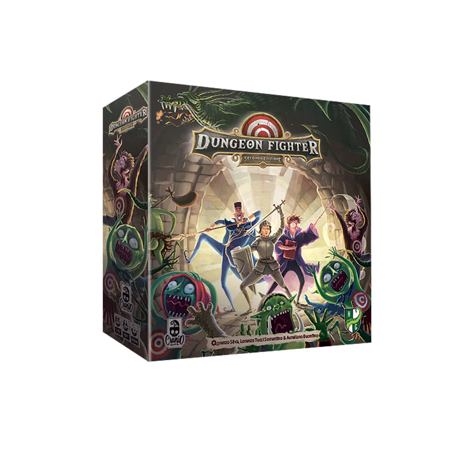 Cranio Dungeon - CC298, Fighter - Seconda Edizione Gioco da Tavolo in Italiano, Verde, 1-6 giocatori