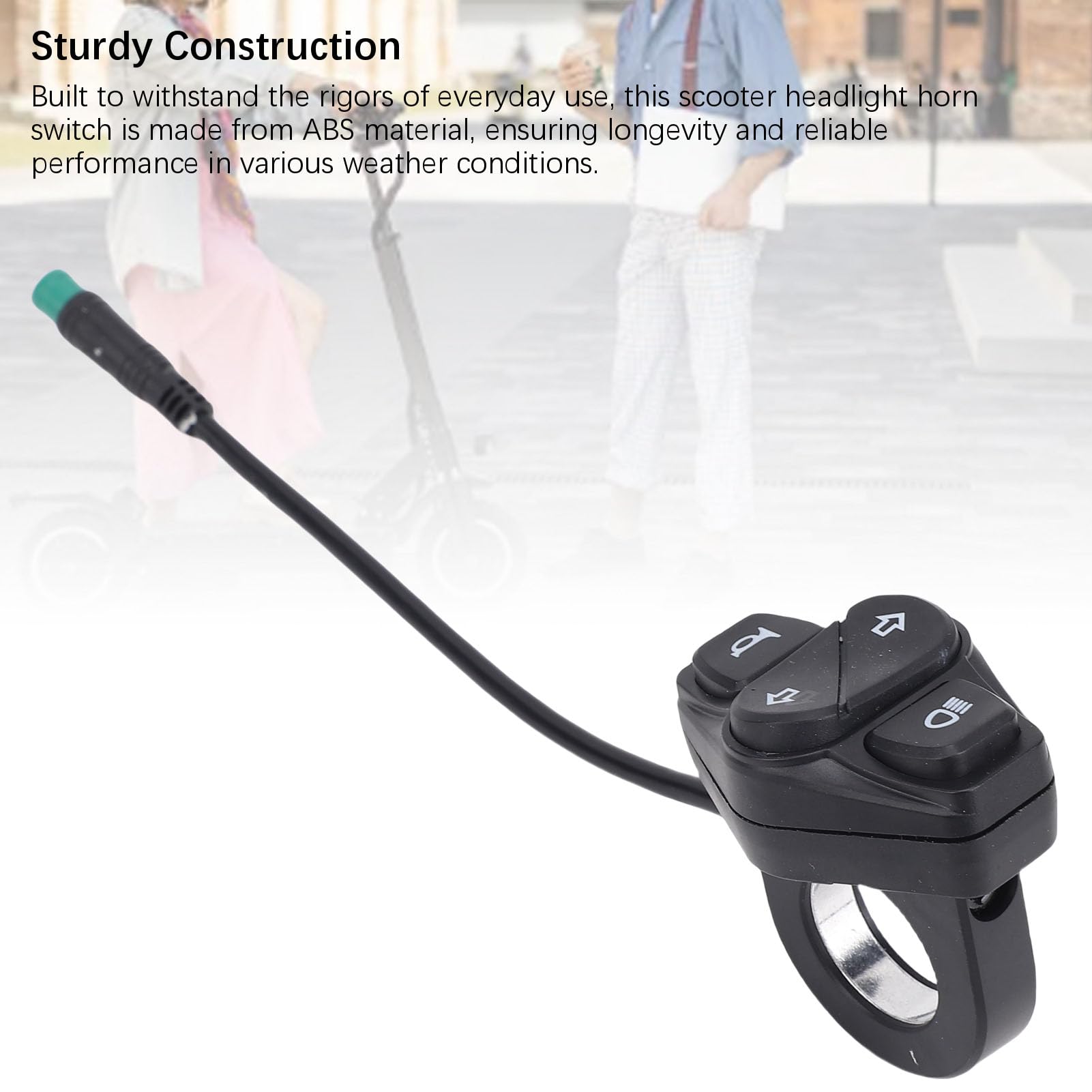 Interrupteur de Contrôle du Guidon électrique du Scooter, Commutateur Multifonction ABS pour Kukirin G2 Master Headlight Horn Turn Signal Contrôle