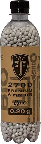 Elite Force Umarex Premium - Munición de Airsoft BBS biodegradable de 0.20 onzas, 2700 unidades, color blanco, 2279-BIO