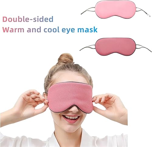 Miniatura 2 de XTEES Blindfolds, Double Sided Warm and Cool Sleeping Mask Eye Mask Eye Fatigue Relaxation Remove Dark Circle Eye Shield Care Tools (Color  Blue)