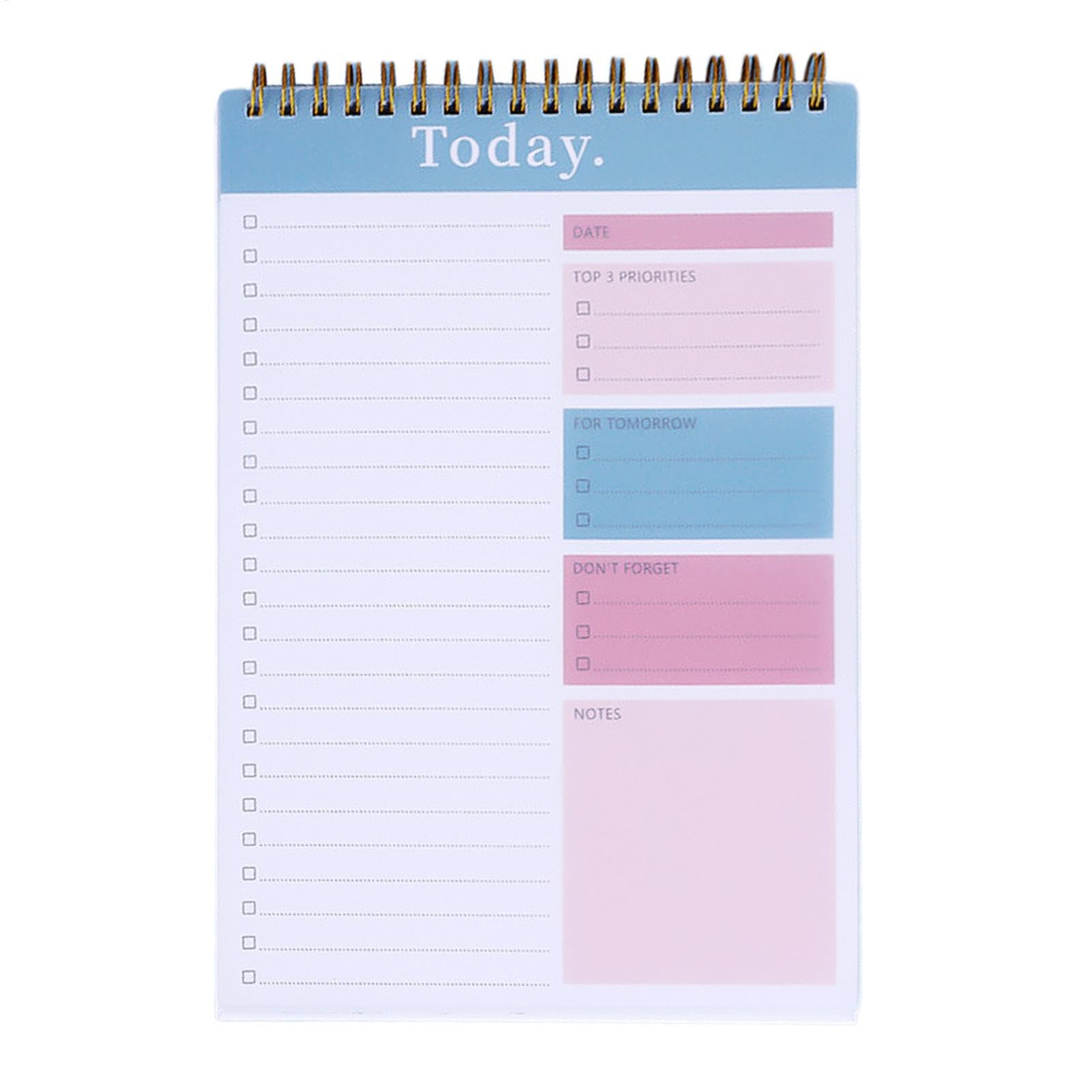 Pad, 52 Sheet Task Planner, Portable Checklist Notebook, Daily List Organizer, Memo Writing Pad, Sturdy Notebook, Weekly Task Planner, School to Do Planner, Compact Task Notebook