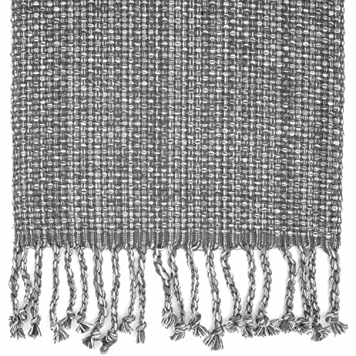 Sweet Home Collection RUN-13X72-GRY 100% Cotton Table Runner thumb #1