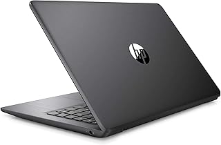 HP 2022 Stream 14" HD Thin and Light Laptop, Intel Celeron N4000 Processor, 4GB RAM, 64GB eMMC, HDMI, Webcam, WiFi, Bluetooth, 1 Year Office 365, Windows 10 S, Brilliant Black, W/IFT Accessories