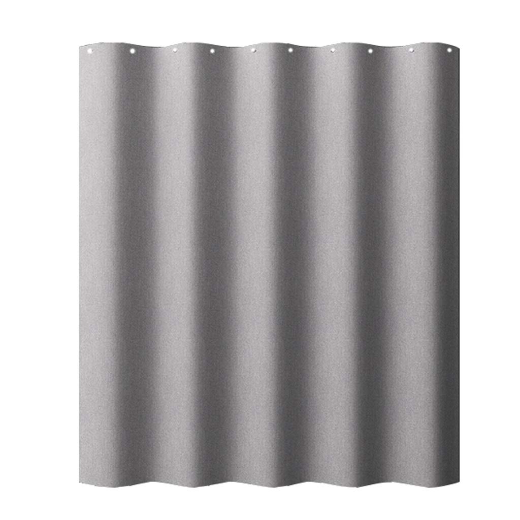Rideau de douche gris foncé 150x180 cm en tissu imperméable épais TXXMM
