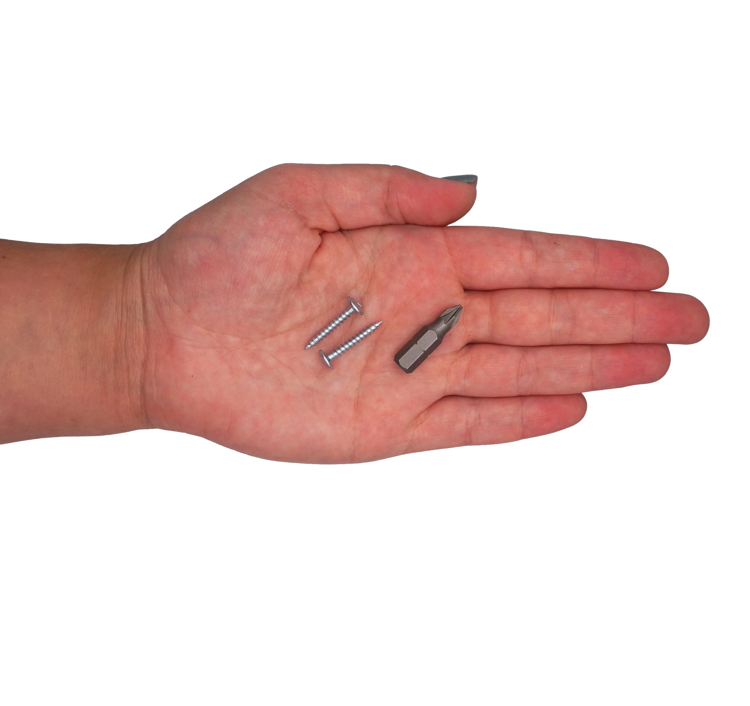 SKIR'CO (100 szt.) stal ocynkowana 3,0 x 20 mm srebrne wkręty do drewna, metalowe śruby, główka wafla, Pozidriv, samogwintujące