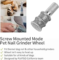 Vista 4 de Jumbo+60 uñas de diamante para perro Dremel, herramienta de uñas de modo atornillado para perros, especialmente adecuada para perros de pelo largo
