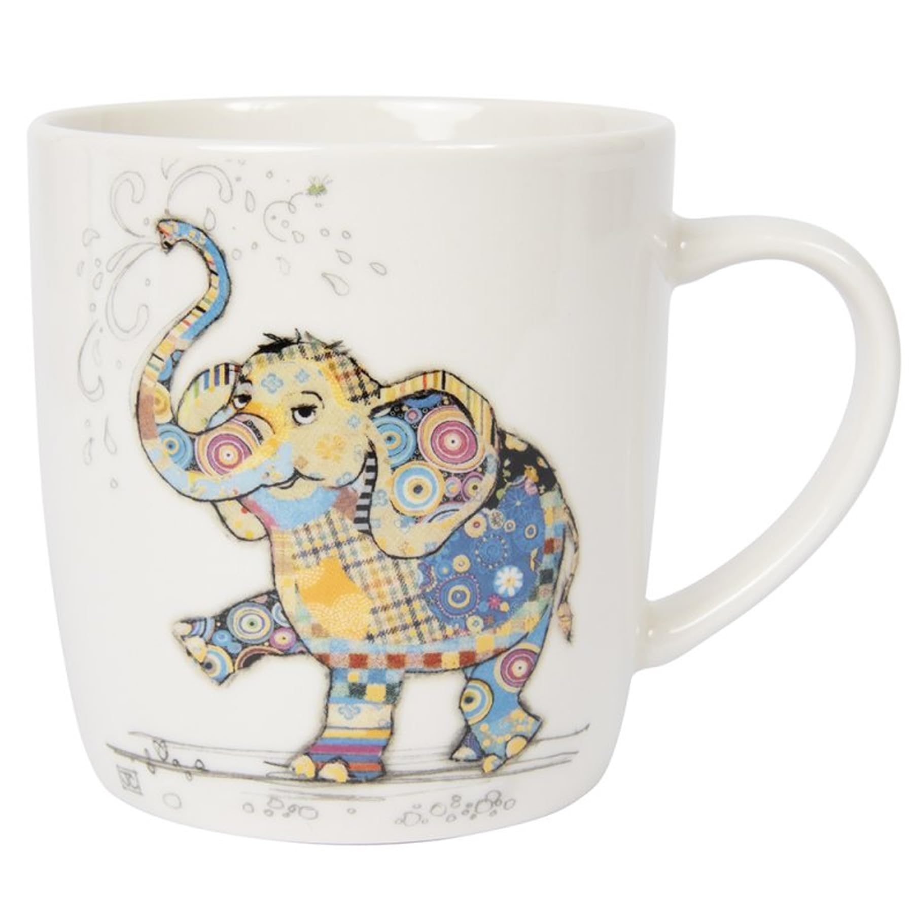 Widdle Gifts Bug Art Fine China Mug Tableware, Eddie Elephant 1767