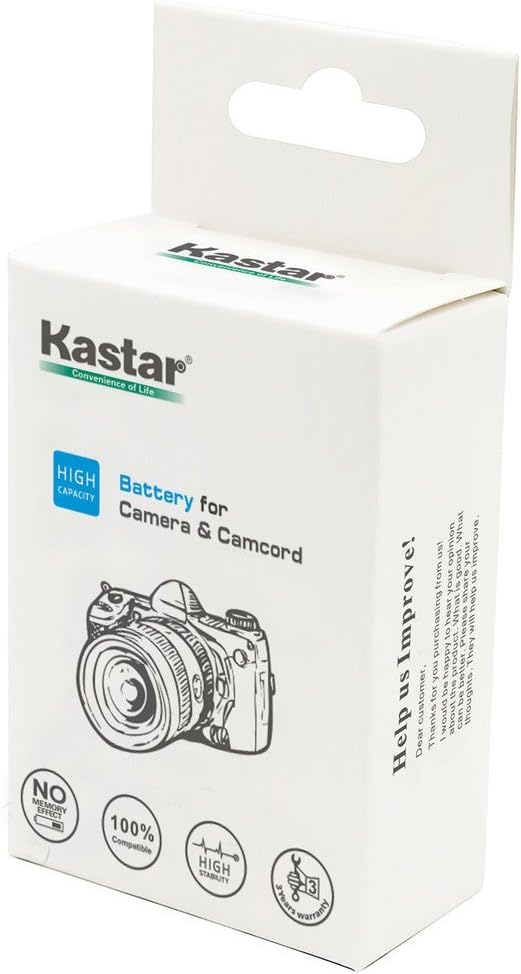 Kastar NB-4L Lithium-Ion Replacement Battery (2 Packs) for Canon PowerShot SD780 IS SD940 IS SD960 IS SD970 IS SD1000 SD1100 IS SD1400 IS TX1, PowerShot ELPH 100 HS ELPH 300 HS ELPH 310 Digital Camera