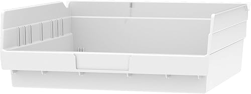 Vista 17 de Akro-Mils 30170 - Caja de plástico para estantes anidados, (12 x 11 x 4 pulgadas), color rojo, (paquete de 12)