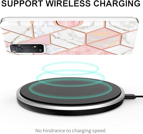 Miniatura 8 de Dinglijia Funda para Xiaomi Redmi Note 11 Pro 4G5G TPU suave  patrón de mármol de mosaico IMD diseño delgado protección mejorada para cámara y