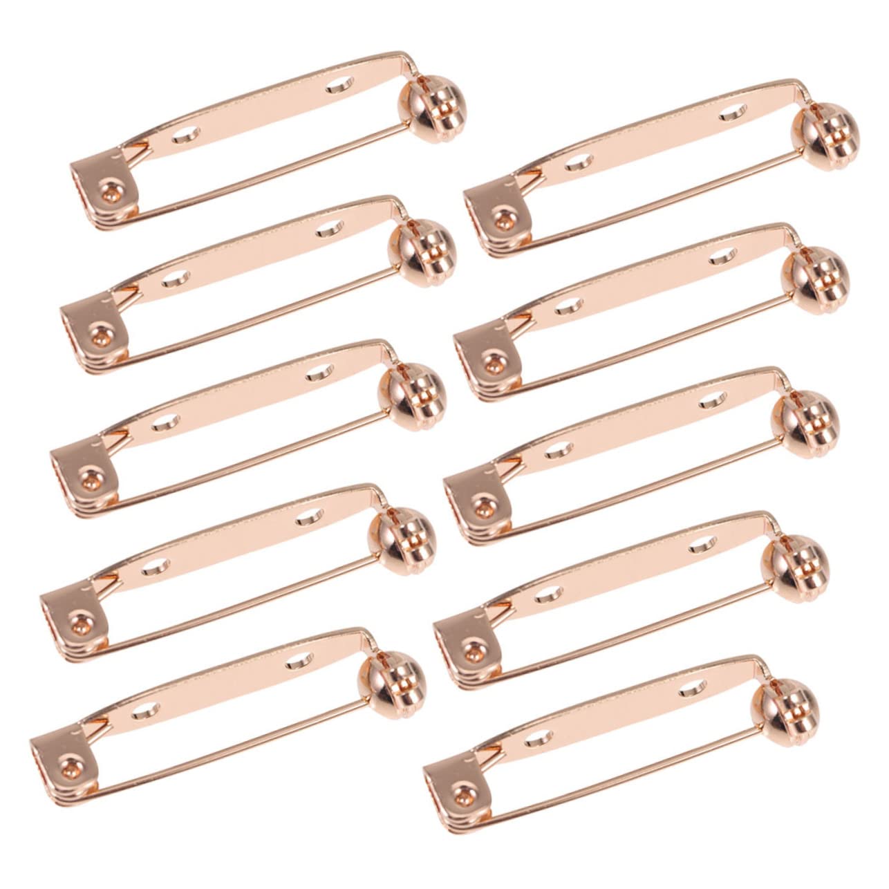 GALPADA Alfiler Broche De Bricolaje Pin De Seguridad Imperdibles Para Placa Abrigos De Seguridad Barra De Insignias Pasador De Barra De Seguridad Pin De Respaldo Cobre Golden