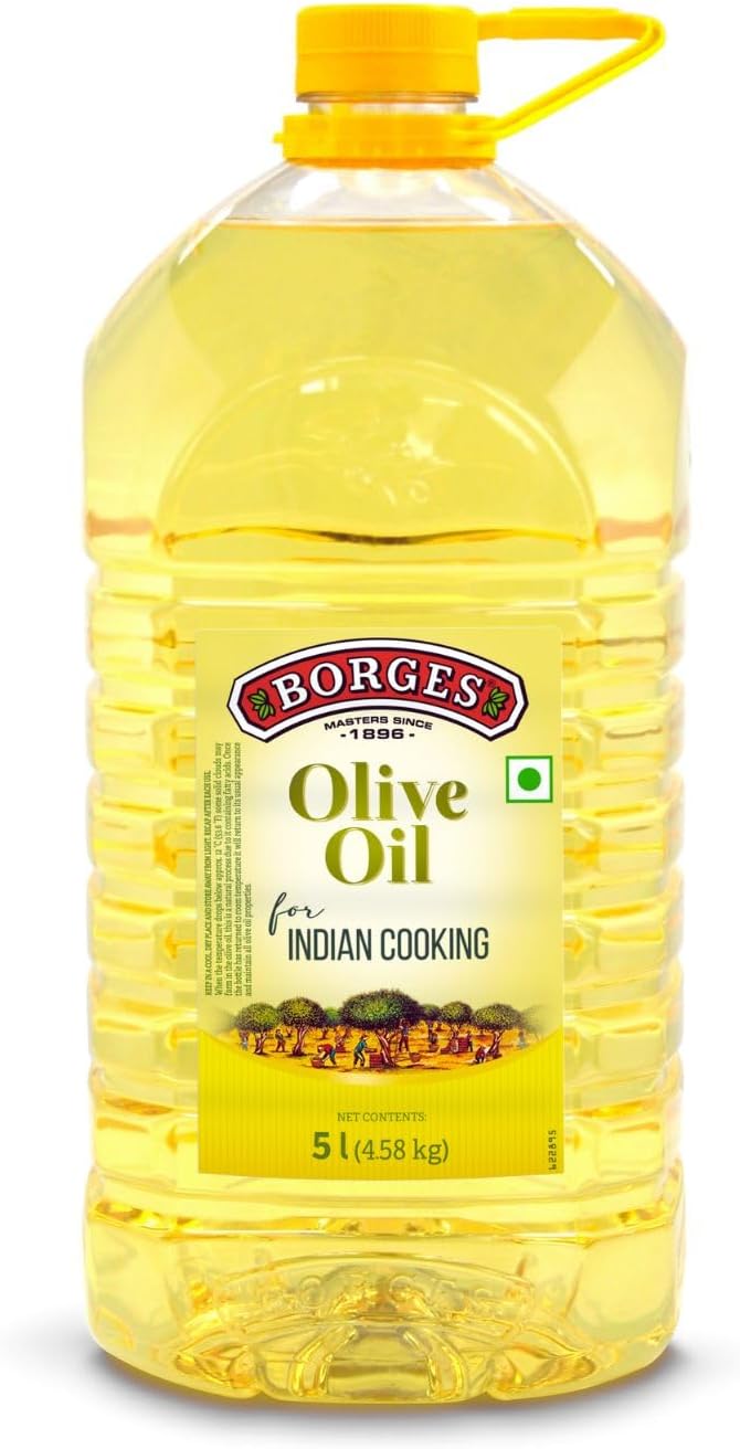 Olive Oil for Indian Cooking | Extra light in taste | 75% MUFA | Rich in antioxidants | Suitable for frying | 5L PET Bottle