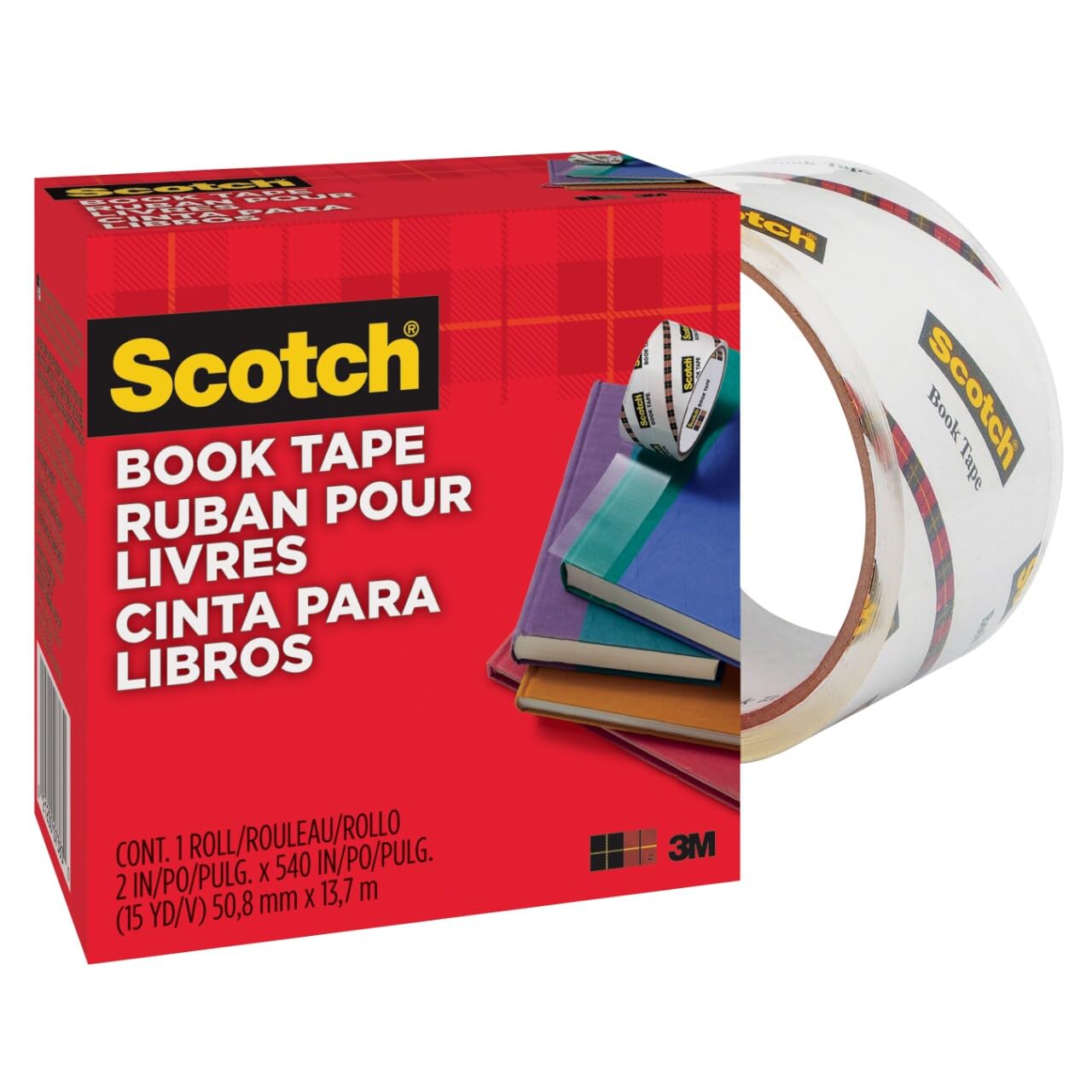 Book Repair Tape 2" X 15 Yards 3" Core(Pack Of 3)
