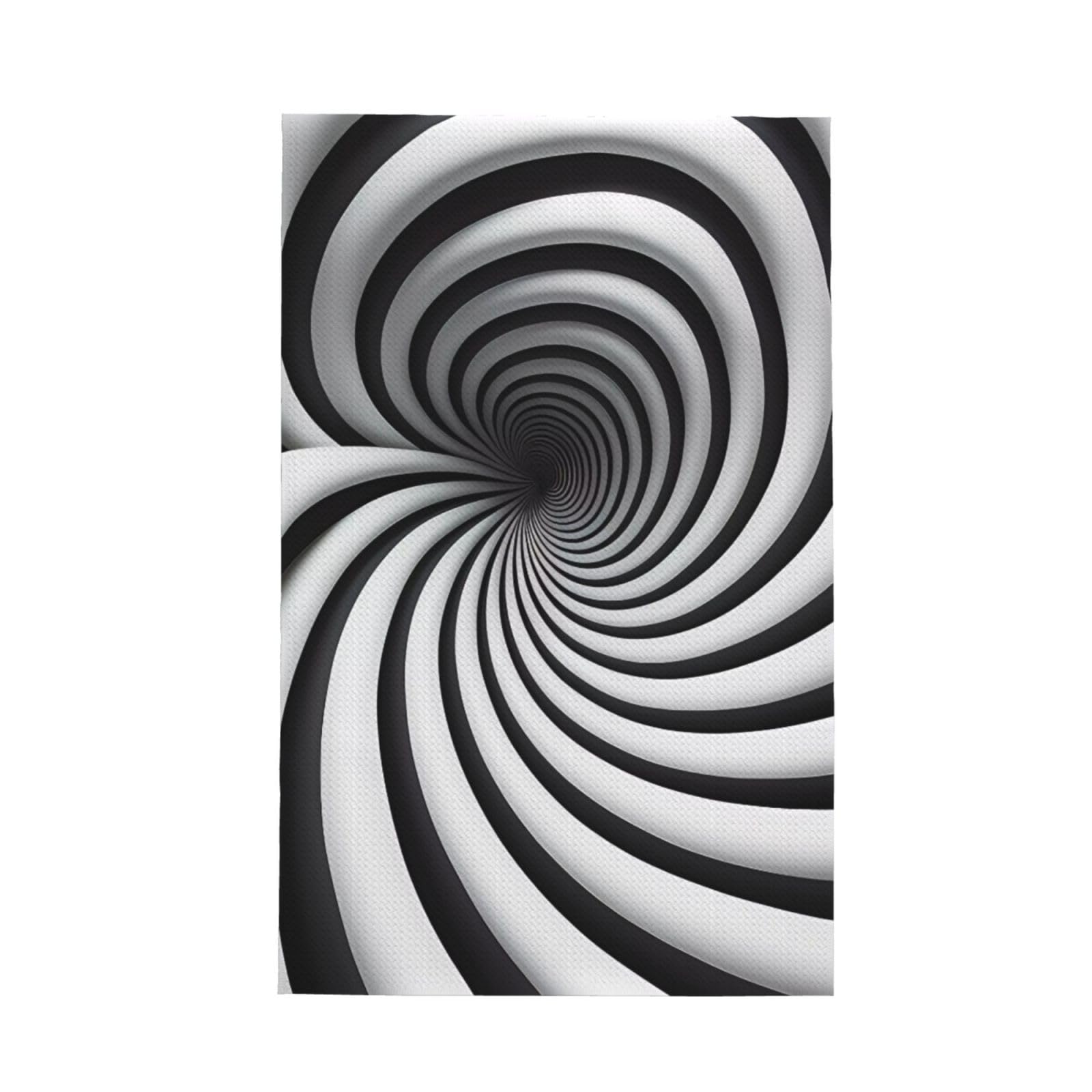 SXZVVBN spiral optical illusion gif Super Absorbent Microfibre Waffle Towels Fast Drying Dish Cloths Home Cafe Barista