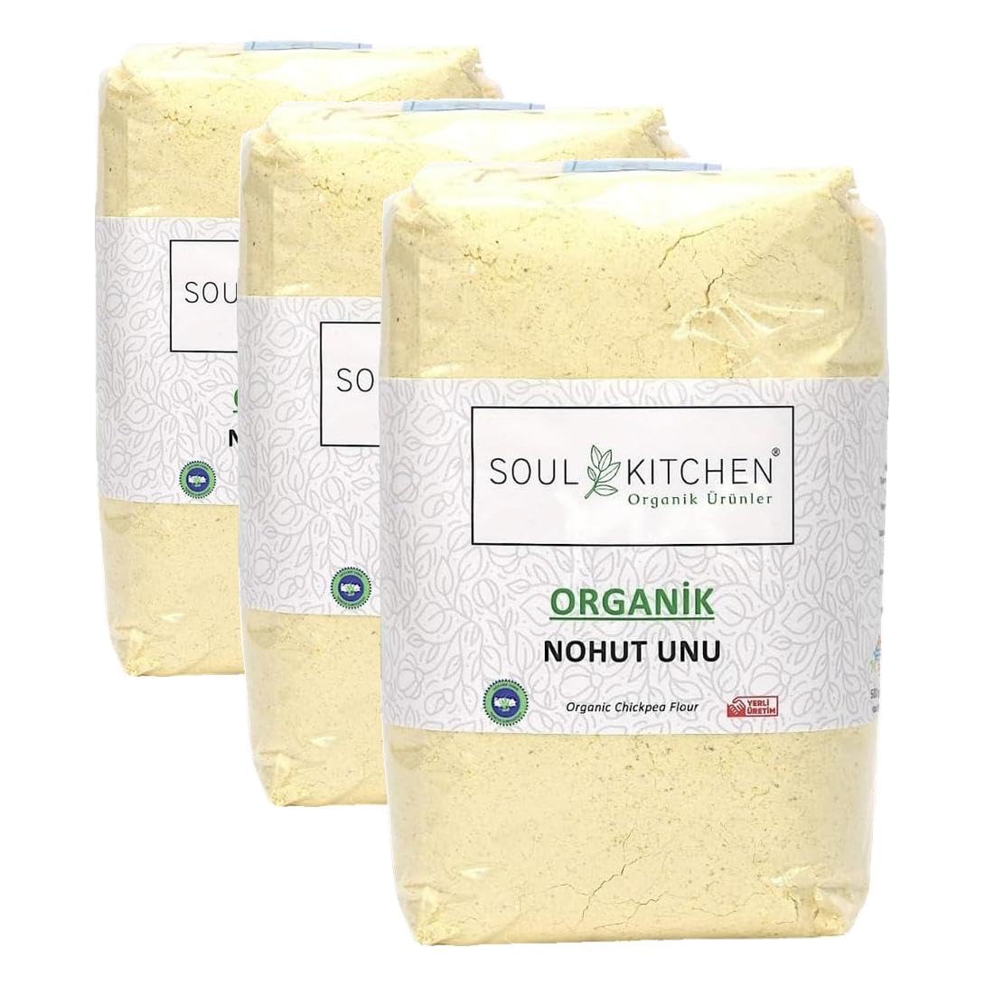 SOUL KITCHEN ORGANİK ÜRÜNLER Nohut Unu 500gr (3 paketi)