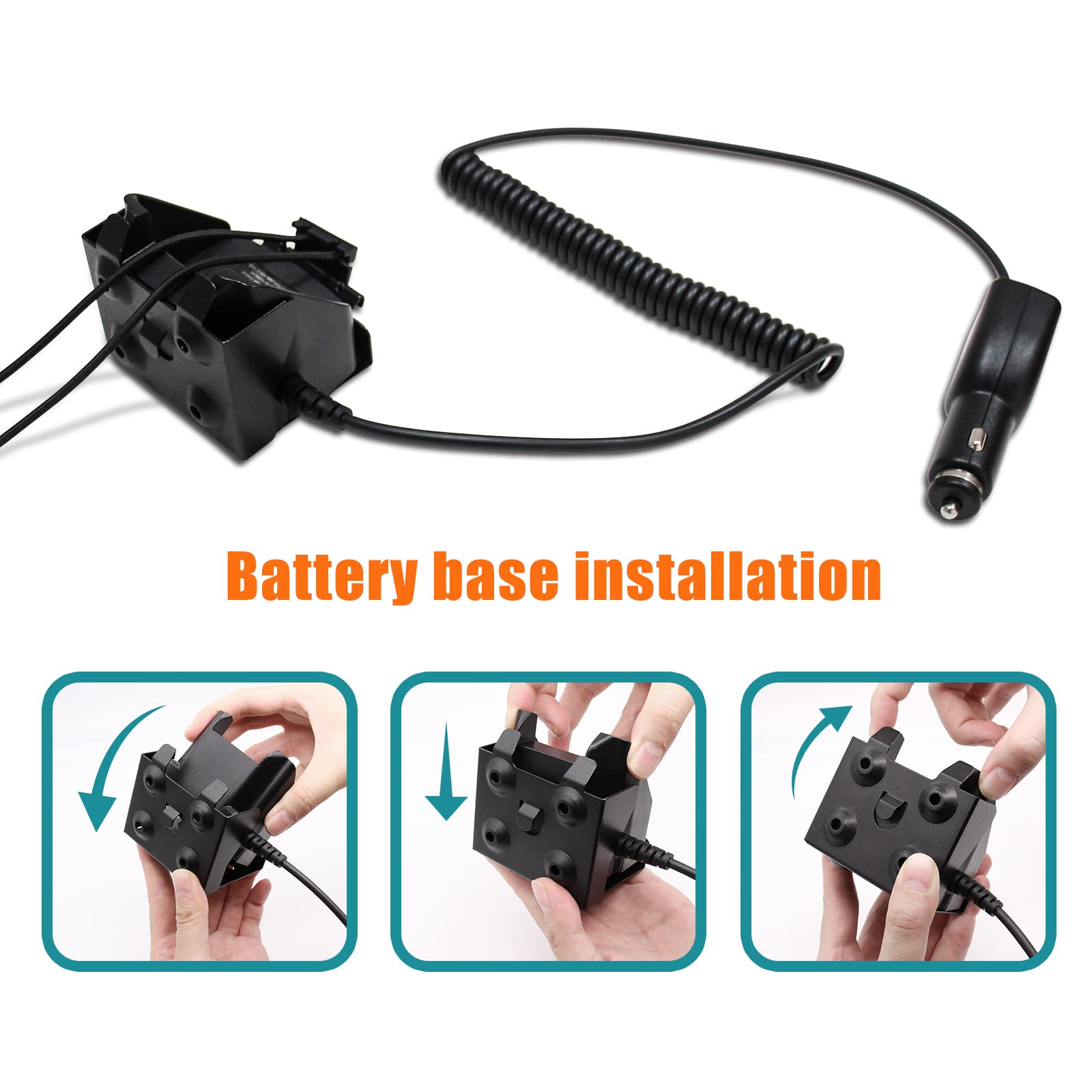 Sostituire RLN4883 RLN4883B Veicolo Viaggio Caricabatteria da Auto per Motorola Radio HT750 HT1250 HT1250 GP328 GP338 GP340 GP380 Car Charger Base
