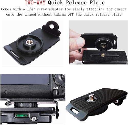 Miniatura 6 de ztowoto Arnés de correa de cámara de hombro doble correa de liberación rápida ajustable de doble cámara para cámara réflex digital (foco), Focus