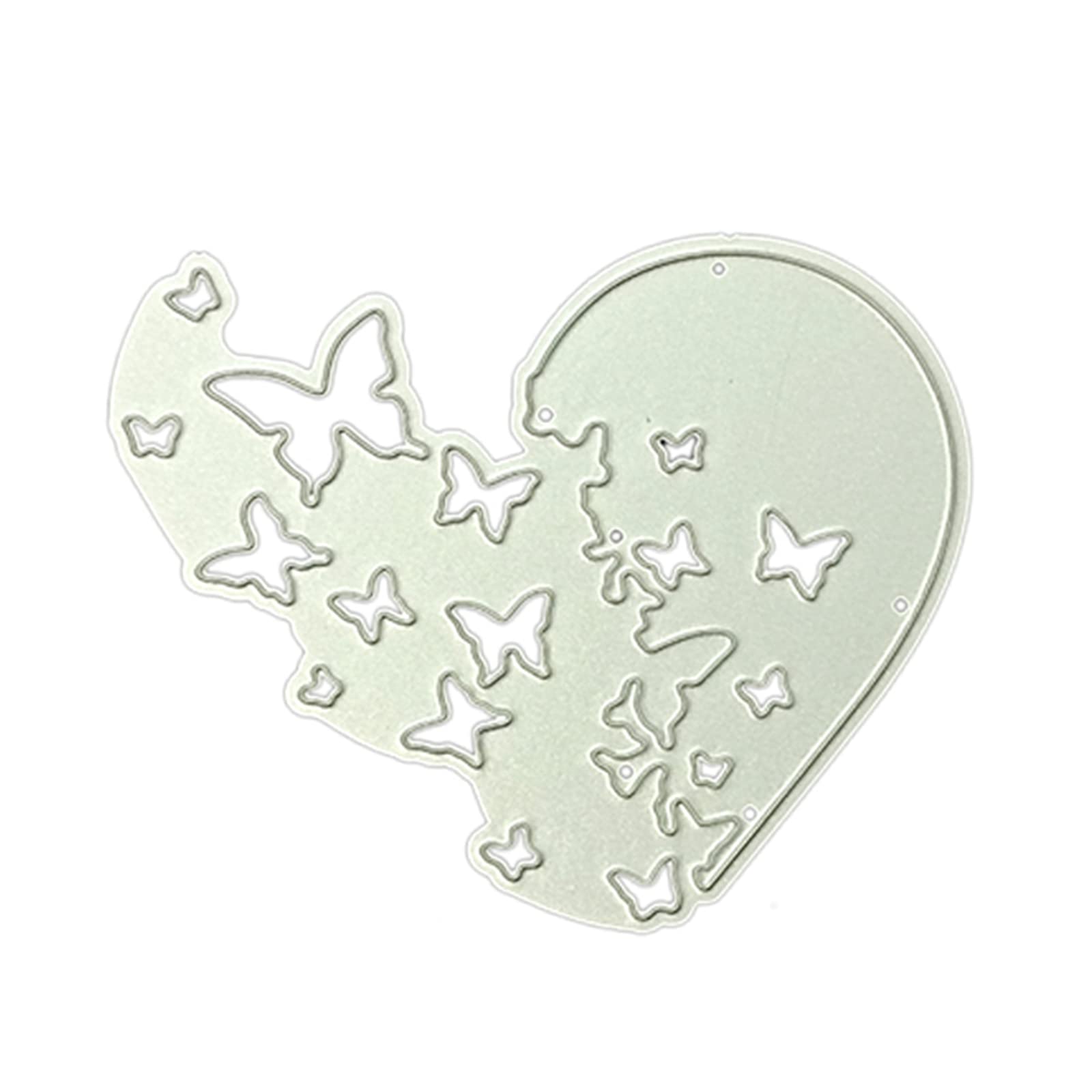 Lovely Heart For Butterfly Die Cut Embossing Stencil Metal Decorative Cutting Dies For Scrapbooking DIY Album Card Art C 3D Heart Butterfly Cutting Dies For Card Making Diy Crafts Metal Template Dies